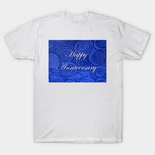 Anniversary Swirls Blue T-Shirt